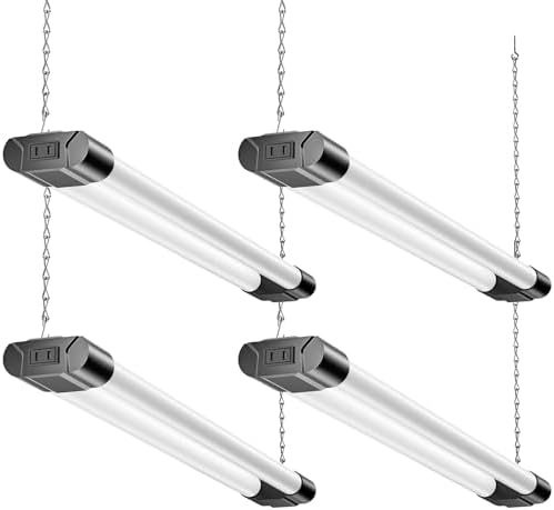 BBOUNDER 4Pack 2FT LED Shop Light, 65000K, 2200LM, Linkable for Garage by BBOUNDER