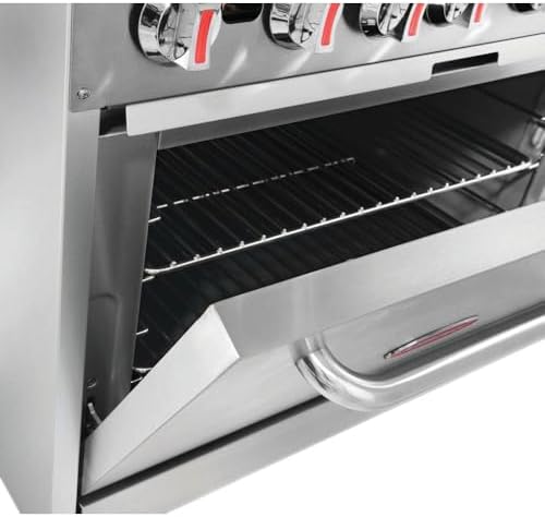 Kratos 36" Commercial Gas Range & Oven, 6 Burners and Full Size Oven - Image 3