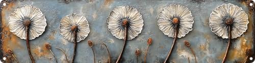 Dandelion Metal Sign 4x16in Vintage Retro FWBOYSV by Unknown