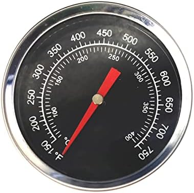 Replacement Black Dome Thermometer for Pit Boss 2-Series / 3-Series Vertical Smoker Grills, Pit Boss Memphis Ultimate Thermometer,Pit Boss PB1230G Combo Grills Heat Indicator by BRATI