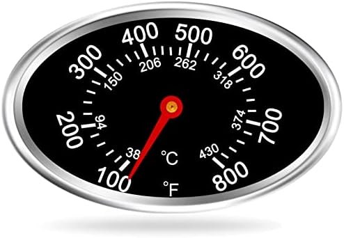 Grill Lid Thermometer Heat Indicator Replacement Parts for Nexgrill 720-0830H, 720-0888, Grill Master 720-0697, 720-0737, Brinkmann 810-1455-S, 810-3821-S, 810-1456-S, BBQ Grill Temperature Gauge. by Hiorucet