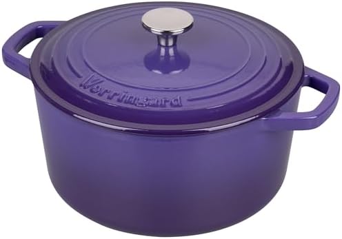VORRINGARD Enameled Cast Iron Dutch Oven Pot with Lid, for Bread Baking, Round Bread Oven- include Sourdough Bread Baking Supplies Set, 4.5QT, Purple - Image 7