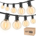 RTTY Outdoor String Lights 25 FT Waterproof, Patio Light 13 G40 LED Bulbs by RTTY