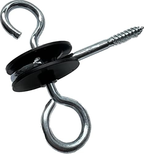 30 Pack Electric Fence Gate Handle Screw in Insulated Anchor Insulators with Double Hook / 2-Rings for Electric Fence Wood Post and Electric Fence Gate Livestock Fence Agricultural Fencing and Pasture - Image 3
