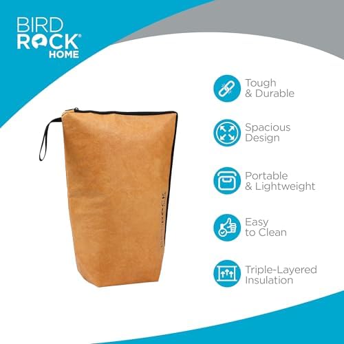 BIRDROCK HOME BBQ Resting Bag - Triple Layer Insulated Meat Resting Bag with Wide Zipper Opening, Premium Quality Tyvek, Portable, Reusable, 21.4" x 16" - Ideal for Briskets, Shoulders, & Large Cuts - Image 3