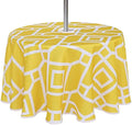 LUSHVIDA Moroccan Round Outdoor Tablecloth with Umbrella Hole 60 Inch by LUSHVIDA