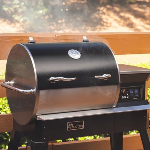 recteq Patio Legend 600 Pellet Smoker, Pellet Grill with Wifi & App Connectivity, Outdoor Smokers Grills, Wood Pellet Grills, Temp Range 180° to 700+°, Smoker Grill + Grilling Basics Bundle - Image 6