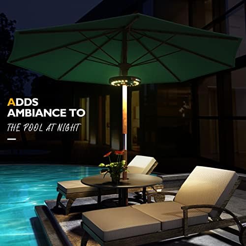 Eletorot 2packs Patio Umbrella Lights-Rechargeable Outdoor Lights for Patio - Image 7