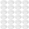 24 Pack 12 oz Disposable Plastic Bowls Dessert, Ice Cream, Salad, Soup Serving Cups for Party, Picnic, Food Snacks (Clear) by Unknown