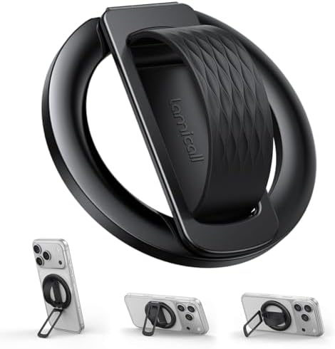Lamicall Magnetic Phone Grip for MagSafe - Ultra Soft Finger Silicone Loop by Lamicall