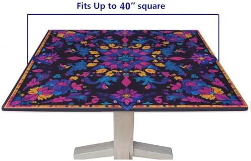 Square Patio Table Cloth, Mandala Madness Pattern Printed on Washable Square Outdoor Table Cover, Perfect for Meals Coffee Guest Dinners, Fit for 40" x 40" Square Tables - Image 5