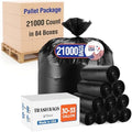 Delxo 30-33 Gallon Trash Bags, 21000 Count Bulk Value Large Garbage Bags by Delxo