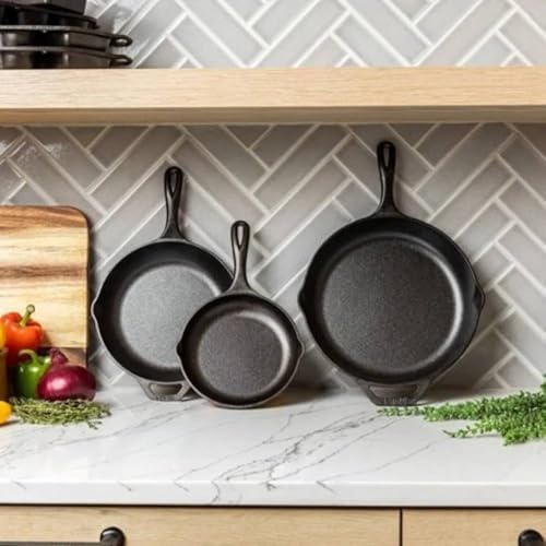 Lodge Chef Collection 3pc Set (8”, 10", & 12" Skillet) (Pack of 2) - Image 2