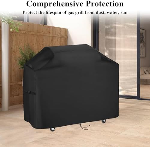 Gas Grill Cover for CharBroil 5+ Burner Gas Grill, Outdoor BBQ Cover Heavy Duty Waterproof Barbecue Grill Cover for Nexgrill - 72" L×24" W×42" H - Image 6