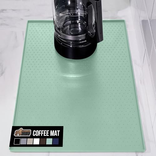 GORILLA GRIP Silicone Coffee Mat, Espresso Bar Essentials, 11.5x18.5, Mint by GorillaGrip