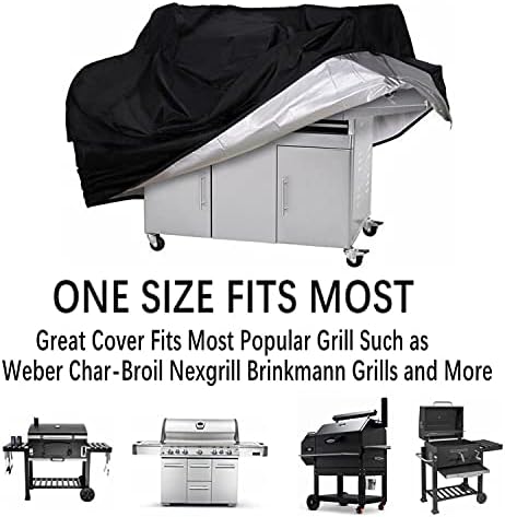 Grill Cover, Waterproof BBQ Grill Cover, 58 inch Barbecue Gas Grill Covers - Image 5