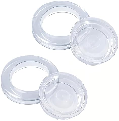 2 Pack Patio Table Umbrella Hole Ring and Cap Set for Standard Table Hole by Prudiut