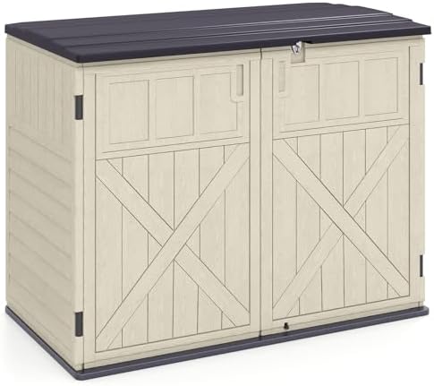Tangkula 20 Cu.Ft Large Outdoor Storage Cabinet w/Adjustable Shelf by TANGKULA