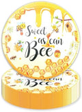 50PCS Bee Decorations for Party, Sweet as Can Bee Paper Plates Disposable Dessert Disposable Tableware Party Favors for Birthday Baby Shower Party Supplies Decorations by Unknown