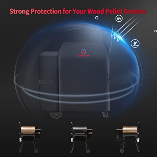 Comnova Grill Cover for Traeger Pro 22 & 575 Series - 600D Wood Pellet Smoker Cover for Traeger Waterproof & Heavy Duty, Premium Pellet BBQ Cover for Treager Pro 22 / Pro 575, Z Grills 550B and More - Image 5