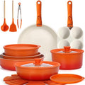 GiPP 21PCS Pots and Pans Set Nonstick Cookware Set with Detachable Handle by GiPP