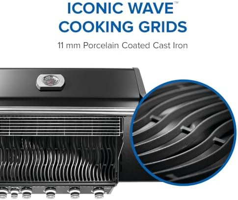 Napoleon Rogue PRO 625 5-Burner Natural Gas Grill with Infrared Side Burner - Image 6