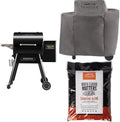 Traeger Grills Ironwood 650 Wood Pellet Grill and Smoker with Full-Length Cover and Signature Blend Pellets 18 lb Bag by Unknown