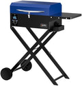 ONLYFIRE GRILLS BBQ Wood Pellet Grill Smoker with Foldable Cart, Blue GS342 by ONLYFIREGRILLS