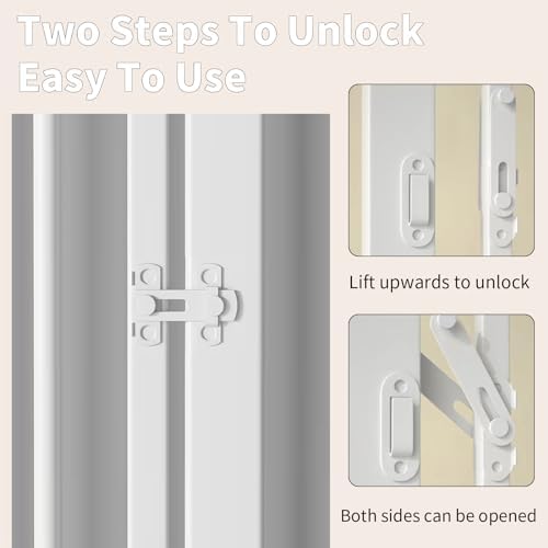 YZHDUXIU 71" Extra Tall Cat Gate, 43" Extra Wide Adjustable for Stairs - Image 5