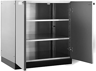 NewAge Products Classic Series 32-Inch Stainless Steel 2-Door Outdoor Kitchen Cabinet - 23" D x 32" W x 36.5" H - Image 6