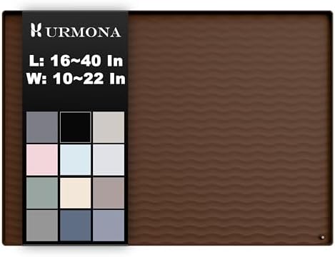 URMONA 25 x 19 in Waterproof Silicone Under Sink Mat, Cabinet Protector by URMONA