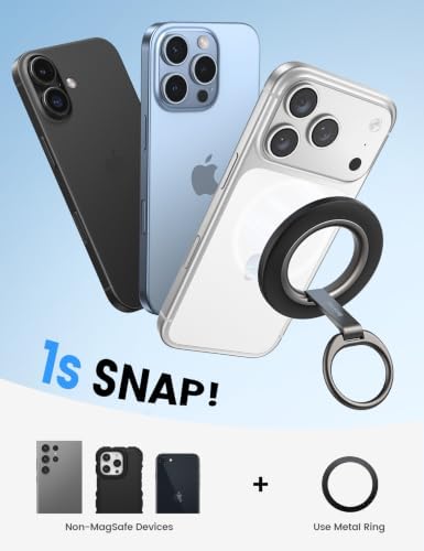 Lamicall for MagSafe Magnetic Phone Ring Grip - 360° Rotation Stand Holder - Image 6