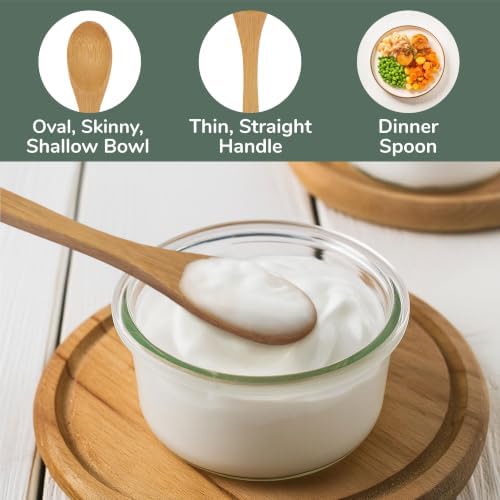 BambooMN 8" Reusable Bamboo Dinner Spoon - 30 Units - Image 5