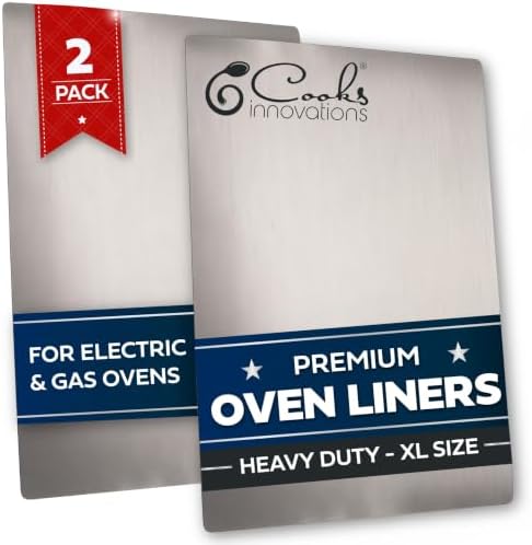 Cooks Innovations Non-Stick Oven Liner 2 Pack BPA-Free Heat Resistant Mat by CooksInnovations