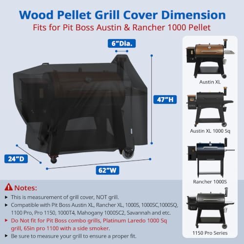 SunPatio BBQ Grill Cover Compatible with Pit Boss Austin XL/Rancher XL 1000 - Image 2