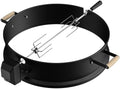SHINESTAR Upgraded Steel Weber Kettle Rotisserie Ring Kit Barbecue Tool Kit by SHINESTAR