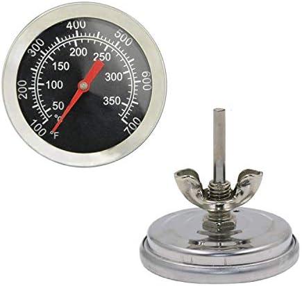 BBQ Grill Thermometer Temperature Gauge Heat Indicator Replacement for Charbroil, Chargriller, Jenn/Air, Perfect Flame, King Griller, Dyna-glo Gas Grills, 2 inch Dia. Stainless Steel BBQ Temp Gauge - Image 2
