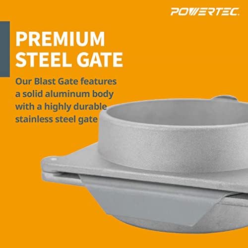 POWERTEC 70166V Blast Gate, 5", 1 PK - Image 6