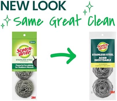 Scotch-Brite Stainless Steel Scrubbers, 3 Pack - Image 2