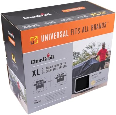 Char-Broil 5+ Burner Extra Large Rip-Stop Grill Cover - Image 4