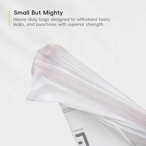 EKO 1.6 Gallon / 3-6 Liter, 80 Count Small Drawstring Trash Bags, Extra-Strong Unscented Garbage Bags, Easy-Dispense Roll for Kitchen & Household Use, Resists Tears, Leaks and Punctures, Code A, White - Image 6