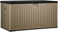 YITAHOME 260 Gallon Large Deck Box with Divider & Side Handles by YITAHOME