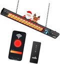 Ceiling Electric Outdoor Heater Wifi Control Wall-Mounted Hanging Patio 1500W Infrared 9 Heat Levels, 24H Timers, Carbon Fiber Tube Heating Wall Heater for Gazebo, Balcony by sundate