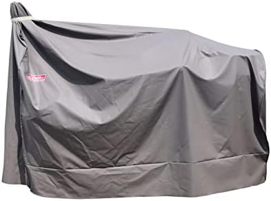 Heavy Duty Grill Cover for Charcoal Offset Smoker Cover, Fade and UV Resistant, Fits Char-Broil, Dyna-Glo, Royal Gourmet, Char-Griller and More Brown - Image 3