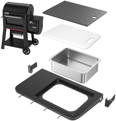 Utheer Front Folding Shelf for Weber Searwood 600, 23 x 12.5 in by Utheer