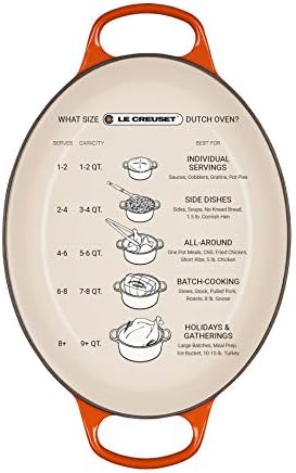 Le Creuset Enameled Cast Iron Oval Dutch Oven, 8 qt., Flame - Image 6