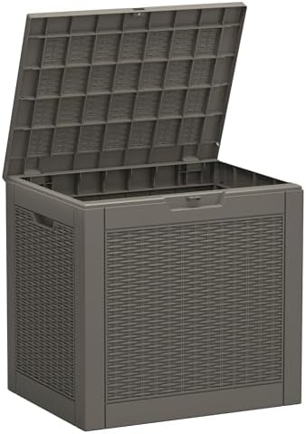 KAMABOKO 33 Gallon Outdoor Storage Box Waterproof Deck Box for Patio by KAMABOKO