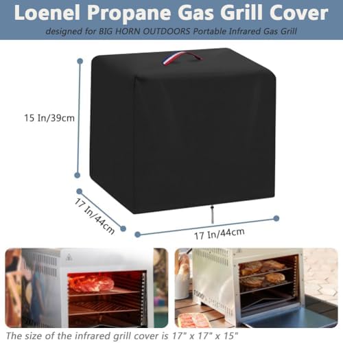 Grill Cover for 16 Inch Big Horn Outdoor Infrared Grill - Image 3