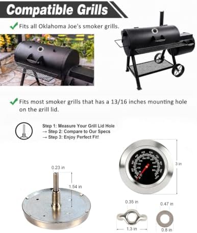 Grill Thermometer 3 Inch Large Dial 100-1000F Dual Scale - Image 6
