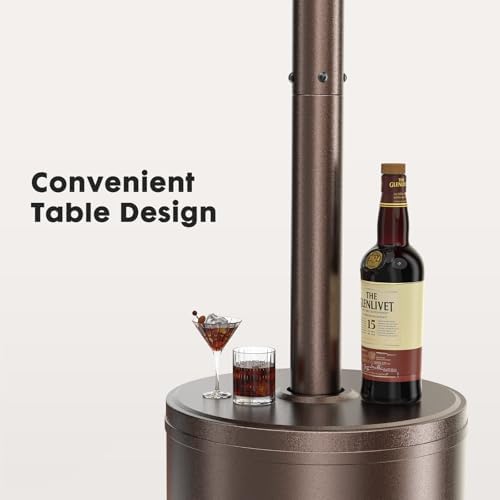 OLIXIS 48,000 BTU Patio Heater with Wheels Heater for Outdoor Use - Image 4